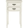thumbnail image 3 of SAFAVIEH Marilyn Nautical End Table w/ 2 Storage Drawers, White, 3 of 5