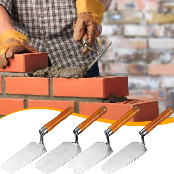 Llana de Acero Inoxidable para Acabado de Yeso | Juego de Herramientas Metálicas para Hormigón | Herramienta para Trabajos de Cemento con Mango Ergonómico