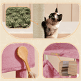 thumbnail image 4 of Alden Design 64.5"H Multi-level Cat Tree Tower with Condos and Perches, Pink, 4 of 8