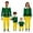 Christmas Elf, variant on Funny Christmas Pajamas for Family Long Sleeve Pullover Pants Set Elf for Mens Festive Outfit for Photoshoot