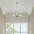 thumbnail image 2 of 42703-91 Livex Lighting Bennington - 3 Light Mini Chandelier - 14 Inches wide by 17.5 Inches high-Brushed Nickel Finish    -Traditional Installation, 2 of 11
