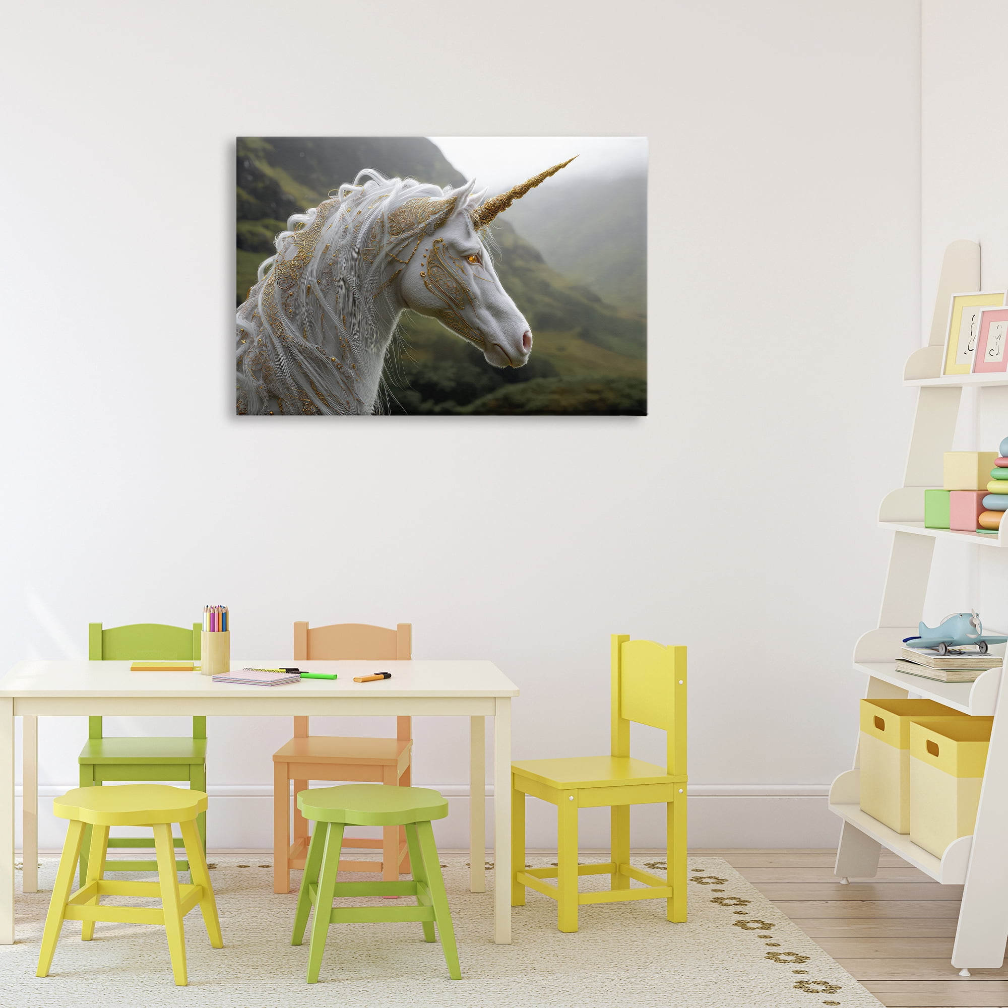 Stupell Industries Ornate Celtic Unicorn Canvas Wall Art, design by The Wands Want
