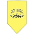 thumbnail image 2 of Mirage Pet 66-190 LGYW Not Today Satan Screen Print Bandana, Yellow - Large, 2 of 2