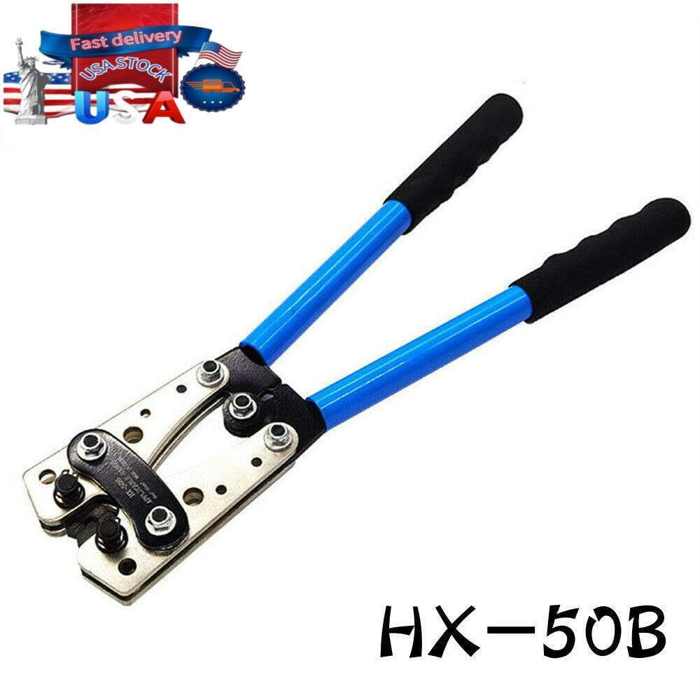 HX-50B Portable Cable Crimping Tool Professional Terminals Crimper Plier Car USA