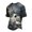 Blue #041, variant on Mens Halloween Shirts Witch Hat Ghost Print Crew Neck Vintage T-Shirt Castle Graphic Short Sleeve Cute Fall Costumes M