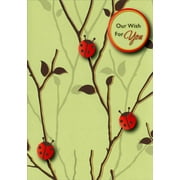 Designer Greetings Three Ladybugs on Branches Mother's Day Card