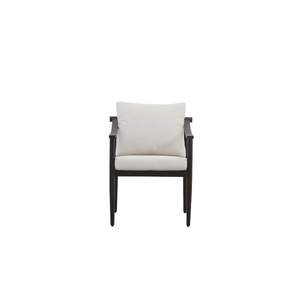 Outdoor Escape White Outdoor Chairs Set of 2, Metal Patio Chairs for Garden or Deck Use