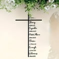 thumbnail image 2 of HomeKingdee Elegant Metal Cross Wall Art, Metal Cross Wall Art Decor, Jesus Crucifix Statue Painting, Religious Wall Hanging Decoration, Faith Gift for Christians, 2 of 5