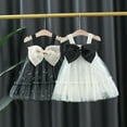 thumbnail image 4 of Tutu Dress for Girls Toddler Girls Sleeveless Bowknot Tulle Sequin Ruffles Princess Dress Dance Party Dresses Clothes Black, 10, 4 of 4