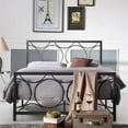 thumbnail image 2 of Pemberly Row Queen Metal Bed in Black and Silver, 2 of 4