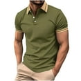 thumbnail image 1 of YanHoo Men's Golf Polo Shirts Big and Tall Short Sleeve Summer Collared T-Shirts, 1 of 4