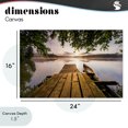thumbnail image 4 of Stupell Industries Coastal Misty Morning Light on Lake Canvas Art, 24 x 16, by Jonathan Zaharek, 4 of 8