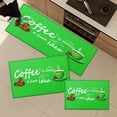 thumbnail image 4 of YIMEIS Coffee on green background Fall Kitchen Rugs, Xmas Holiday Kitchen Mat Decor Home Decorations, Green Christmas Mats for Kitchen Floor - 16''*24'', 4 of 10