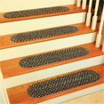 thumbnail image 1 of Rhody Rug KA13A008X028-13 Katie Multi Braided Stair Tread, Navy - Set Of 13, 1 of 1