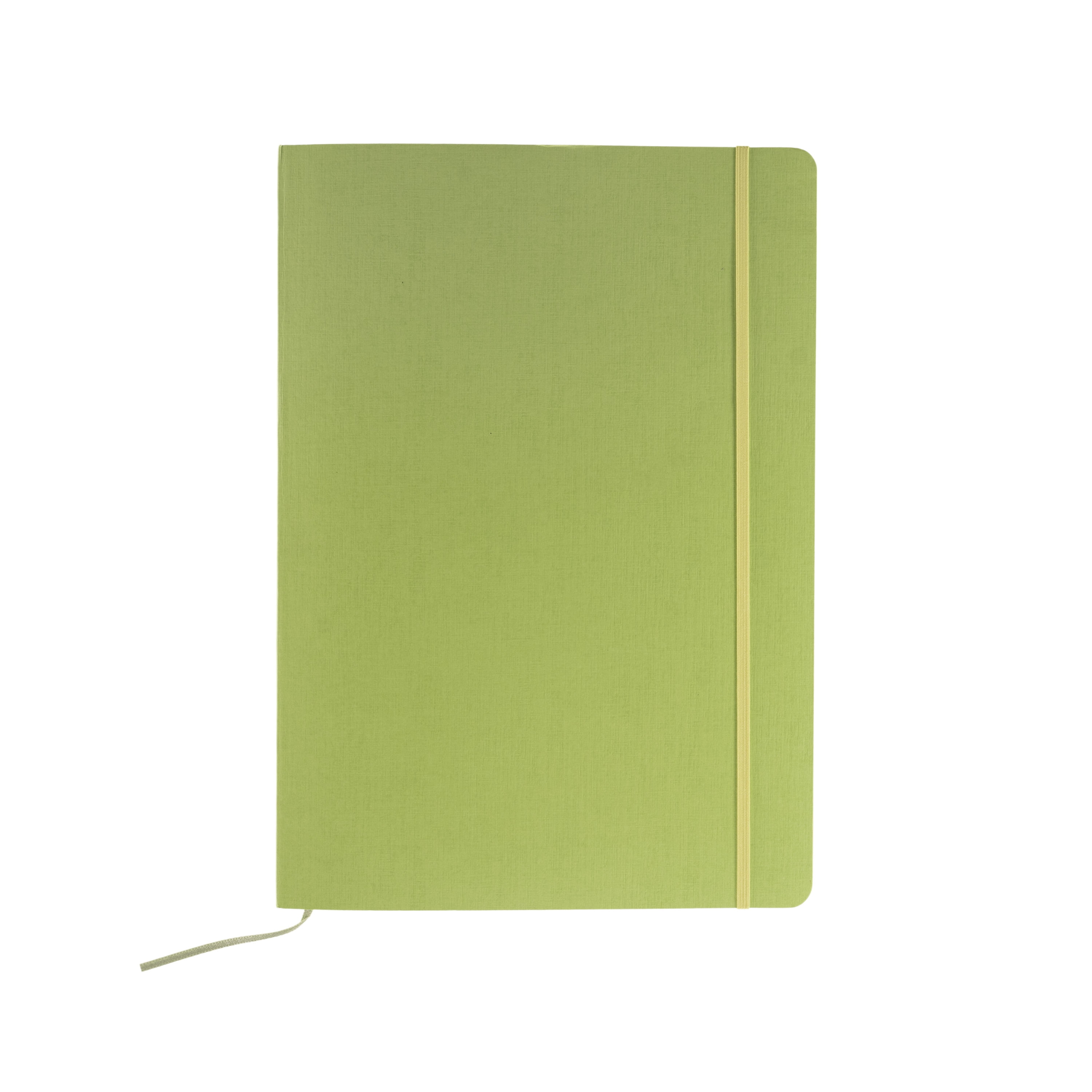 Fabriano Ecoqua Plus Stitch-Bound Notebook, 8.3" x 11.7", A4, Dotted, Lime
