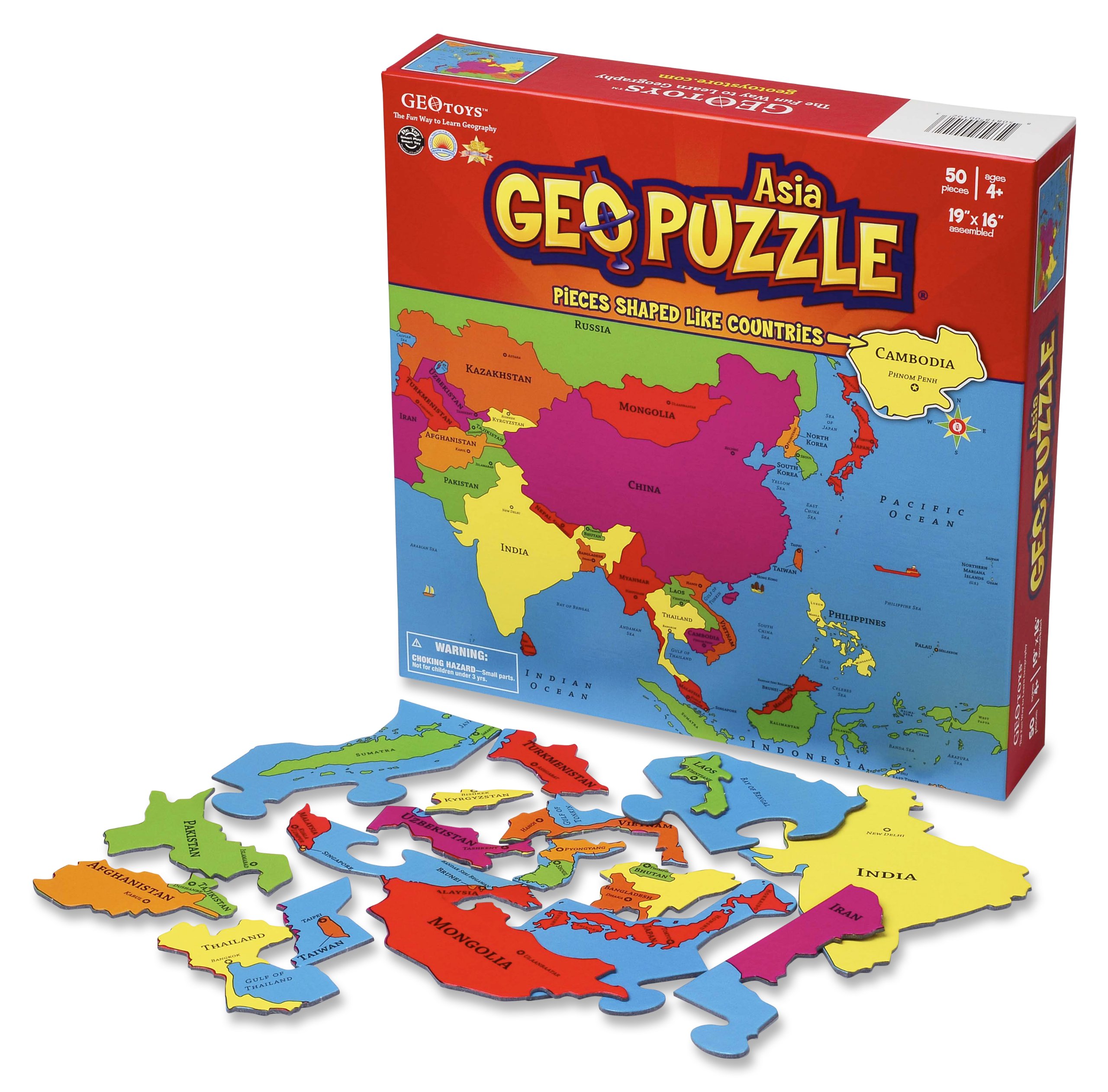 Geotoys - Set Of 6 Geopuzzles - World Map Puzzle & Jigsaw Puzzle To ...