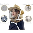 thumbnail image 4 of Sombrero de velo de apicultura Sombrero de apicultor con red anti-abejas Suministros profesionales de apicultura, 4 of 5