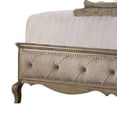 thumbnail image 2 of Button Tufted Fabric Eastern King Size Bed with Molded Details, Beige, 2 of 4