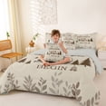 thumbnail image 4 of Catabedysis Rustic Camping 7 Pieces Full Size Bedding Sets,Camper Themed Full Size Bed in a Bag For Boys,Multicolor,Light Gray Reversible, 4 of 7
