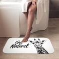 thumbnail image 4 of 1pc Giraffe and Get Naturel Absorbent Non-Slip Bathroom Thickened Flannel Rug Decor,Soft,Quick Drying,Suitable For Indoor/outdoor Use,Bathrooms,Bedrooms,Kitchens,Terrace,Laundry Rooms,16"x24", 4 of 9