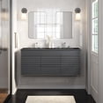 thumbnail image 4 of Modway Render 48" MDF and Particleboard Wall-Mount Bathroom Vanity in Gray/Black, 4 of 8