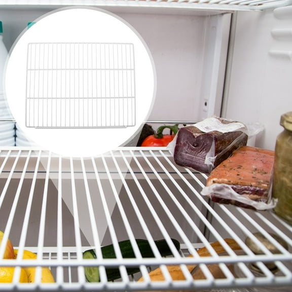 FUEENIRVA White Metal Shelf Divider for Freezer, 1 Piece, Air Circulation and Organizes Storage Space