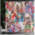 thumbnail image 3 of Ambesonne Colorful Shower Curtain, Peacock Feather Animal, 69"Wx70"L, Green Blue Red, 3 of 4