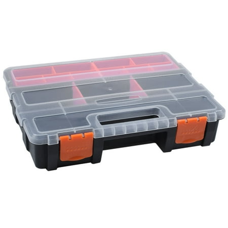 

F-290 Portable Plastic Tool Parts Box Screw Storage Box Electronic Component Box Compartment Box Material Box