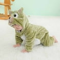 thumbnail image 6 of Dealovy Baby Clothes Winter Warm Newborn Infant Fleece Zipper Onesie Romper Unisex Toddler Boys Girls Cartoon Pajamas Outfits, 6 of 8