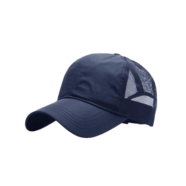 Gorra de béisbol Qarigey de poliéster para hombres Azul oscuro 54-59cm
