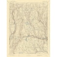 thumbnail image 2 of USGS 19x24 Gold Ornate Wood Framed with Double Matting Museum Art Print Titled - Honesdale Pennsylvania Quad - USGS 1892, 2 of 4