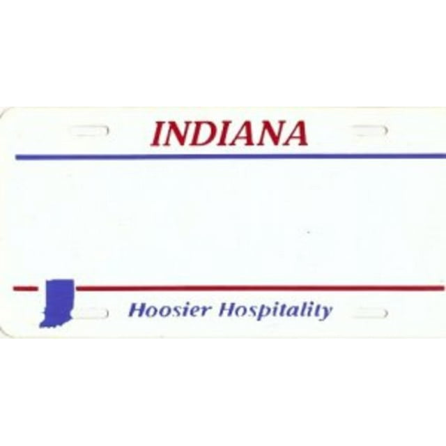 Design It Yourself Custom Indiana Plate #3. Free Personalization on Plate