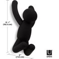 thumbnail image 3 of Buddy Hooks assorted. Buddy Wall Hooks - Decorative Coat Rack, Set of 3, Black., 3 of 5