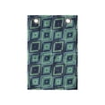 thumbnail image 1 of Abstract Hanging Pocket Organizer, Modern Novelty Motif Complexity, Printed Polyester Storage Bag with Pockets, 14" x 20", Seafoam Slate Blue, 1 of 2