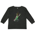 thumbnail image 3 of Inktastic Mardi Gras Crayfish Artsy Boys or Girls Long Sleeve Toddler T-Shirt, 3 of 5