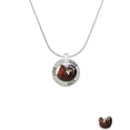 thumbnail image 2 of Delight Jewelry Resin Turkey Live Ring Charm Necklace, 18", 2 of 4