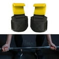 thumbnail image 4 of 1 ganchos de levantamiento de pesas, muñequeras, correas de agarre para entrenamiento de gimnasia para Fitness Amarillo shamjiam Ganchos de levantamiento de pesas, 4 of 9
