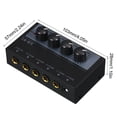 thumbnail image 4 of Ultra Low Noise 4 Channel Mixer 4 Input 1 Output DC 5V Portable Mini Audio Mixer Microphone Guitar Bass Keyboard Mixers for Club Bar Stage Studio, 4 of 6
