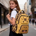 thumbnail image 4 of Pzuqiu Cartoon Giraffe Girls Backpacks Girls Portable School Bookbags 17 Inch Shoulder Schoolbags with Zipper 10-12 Years Old School Supplies Laptop Daypack for Students, 4 of 7