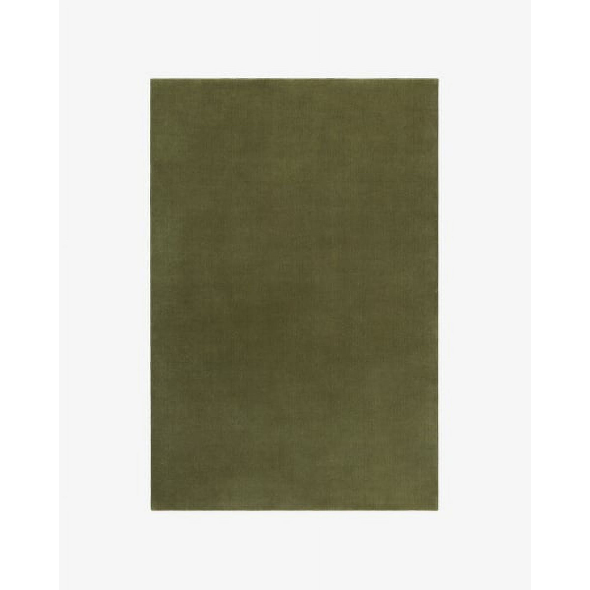 Mahi Rug Grand Moss New Zealand Wool Plain Hand-Tuffted Carpets Area Rugs for Living Room, Bedroom, Any Room and Hallway (4X7 ft)