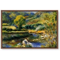IDEA4WALL Framed Canvas Wall Art for Living Room, Bedroom La Grenouillere by Pierre-Auguste Renoir Canvas Prints for Modern Home Decoration Ready to Hang