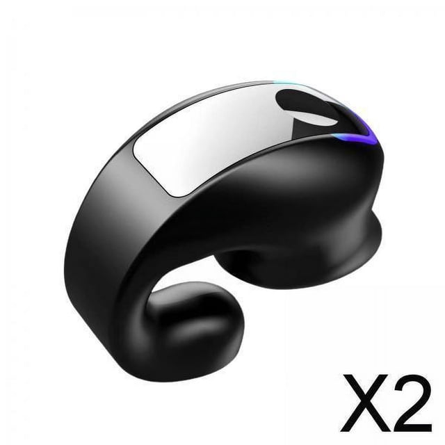2x Auriculares con Clip Individual para Oreja, Auriculares Estéreo para Correr Y Montar 2 piezas