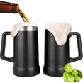 thumbnail image 1 of 2 Piezas Tarro Cervecero de Acero Inoxidable, Tarro de Cerveza Doble Pared Térmica, Hasta 12 Horas Frío y 6 Horas Caliente, 1 of 4