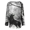 thumbnail image 5 of Costumes d'Halloween pour Femmes 2023 en Liquidation T-Shirt à Col Rond Oversize pour Femmes T T-Shirts à Imprimé d'Halloween T-Shirt à Manches Courtes Blouse Hauts, 5 of 5