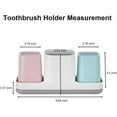 thumbnail image 5 of Toothbrush Holder for BathroomToothbrush Cup, Kids Toothbrush Holder with Bathroom Cup, Electric Toothbrush Toothpaste Holder and Bathroom Accessories Storage, Pink & Blue, 5 of 10