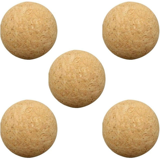 HUGFEGWE 5pcs Foosball Balls Replacement, Table Football Cork Balls Natural Foosball for Table Soccer Foosball Replacement Table Soccer Accessory CJ25311-12239