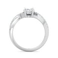 thumbnail image 3 of Ventura - Moissanite Marquise Cut Lab Diamond Engagement Ring With PavÃ© Twist Band, 3 of 4