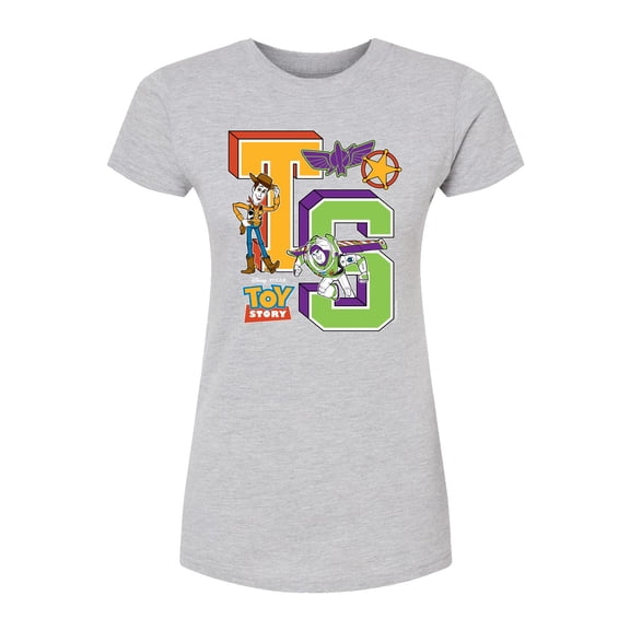 Toy Story - Letterman - Juniors Fitted Graphic T-Shirt