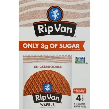 Rip Van Wafels Snickerdoodle, 4 Pack