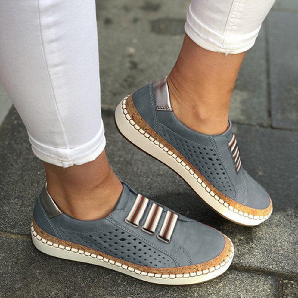 JUST BUY IT Women Ankle Boots Shoes Casual Flat Sneakers Leather Retro Lace up Booties Walmart